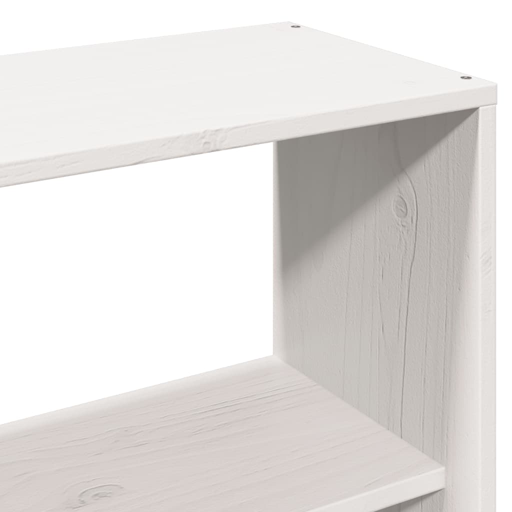Solid Pine Headboard with Storage, White, 140 cm