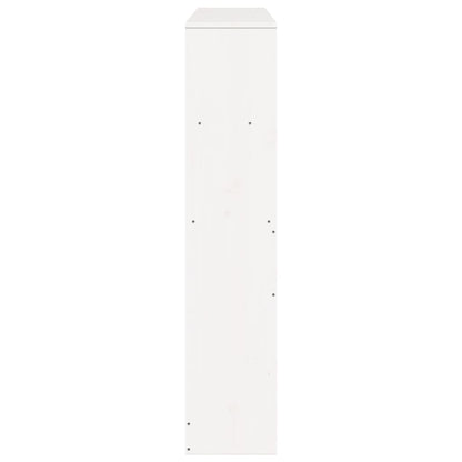 White Solid Pine Headboard with Storage, 120 cm - Stylish & Functional