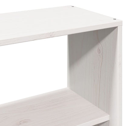 White Solid Pine Headboard with Storage, 120 cm - Stylish & Functional