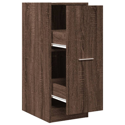 Brown Oak Apothecary Cabinet 30x41x77.5 cm - Engineered Wood