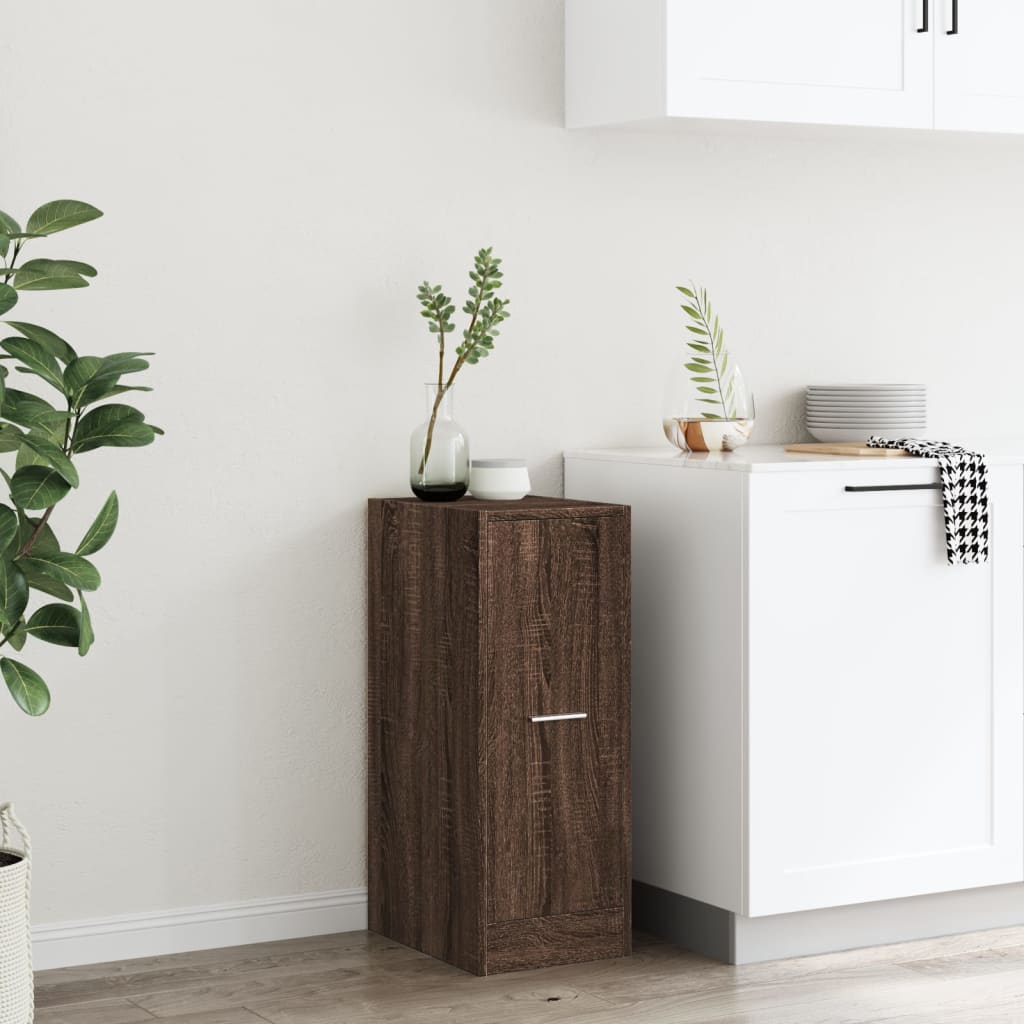 Brown Oak Apothecary Cabinet 30x41x77.5 cm - Engineered Wood
