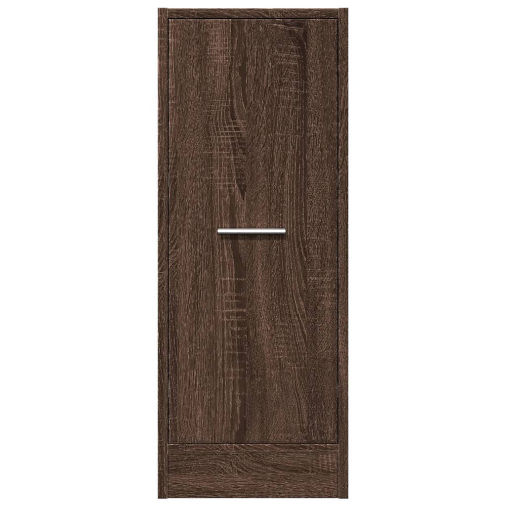 Brown Oak Apothecary Cabinet 30x41x77.5 cm - Engineered Wood