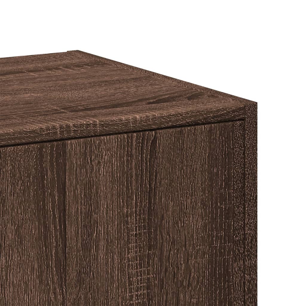 Brown Oak Apothecary Cabinet 30x41x77.5 cm - Engineered Wood
