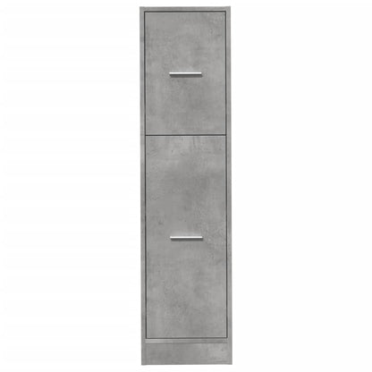 Concrete Grey Apothecary Cabinet, 30x41x118 cm, Engineered Wood