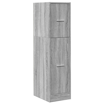 Grey Sonoma Apothecary Cabinet 30x41x118 cm - Engineered Wood