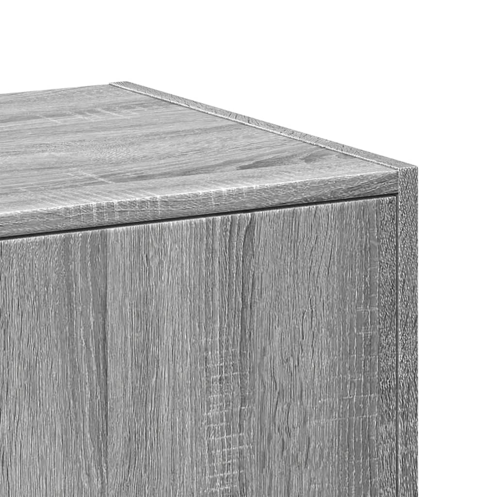 Grey Sonoma Apothecary Cabinet 30x41x118 cm - Engineered Wood