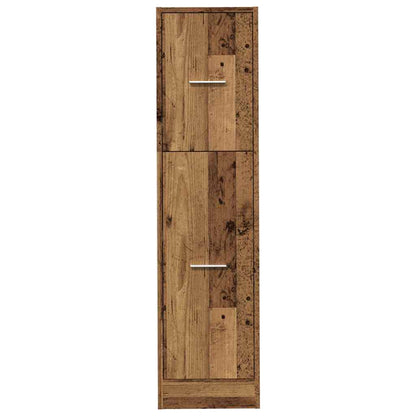 Vintage Apothecary Cabinet, 30x41x118 cm, Engineered Wood Finish
