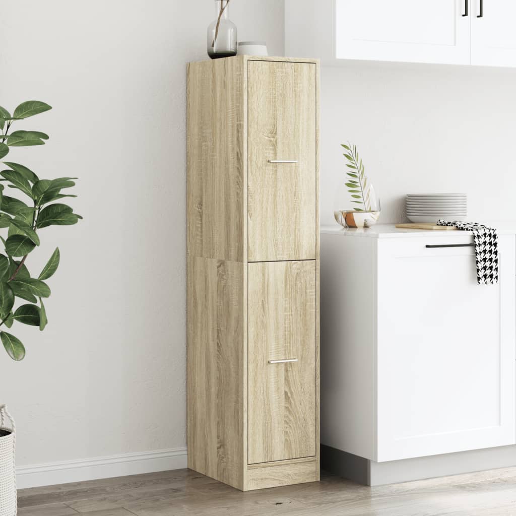 Sonoma Oak Apothecary Cabinet, 30x41x144.5 cm, Engineered Wood