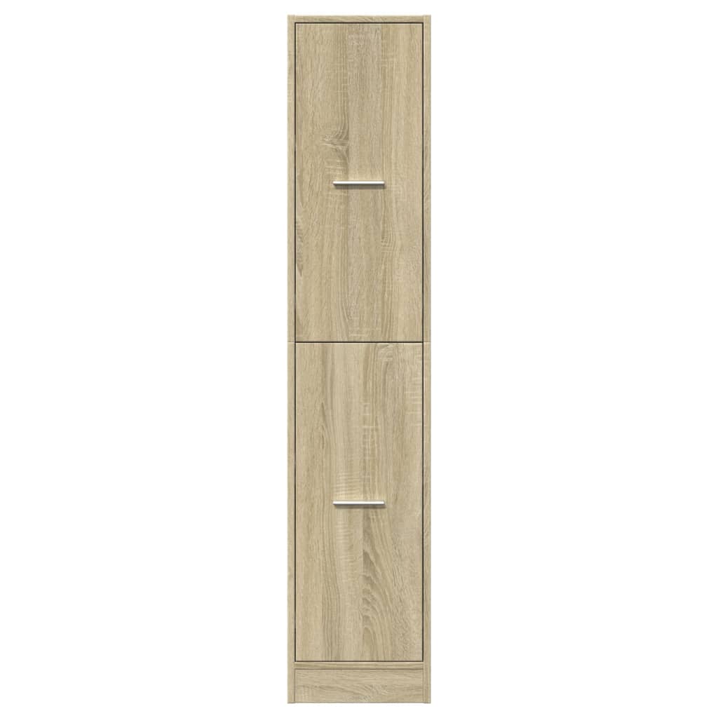 Sonoma Oak Apothecary Cabinet, 30x41x144.5 cm, Engineered Wood