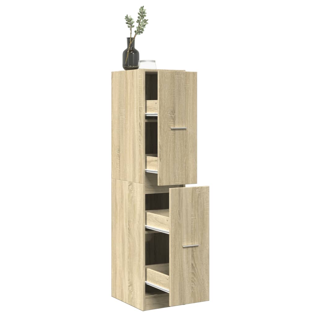 Sonoma Oak Apothecary Cabinet, 30x41x144.5 cm, Engineered Wood