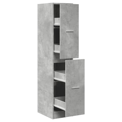 Concrete Grey Apothecary Cabinet, 30x41x144.5 cm, Engineered Wood