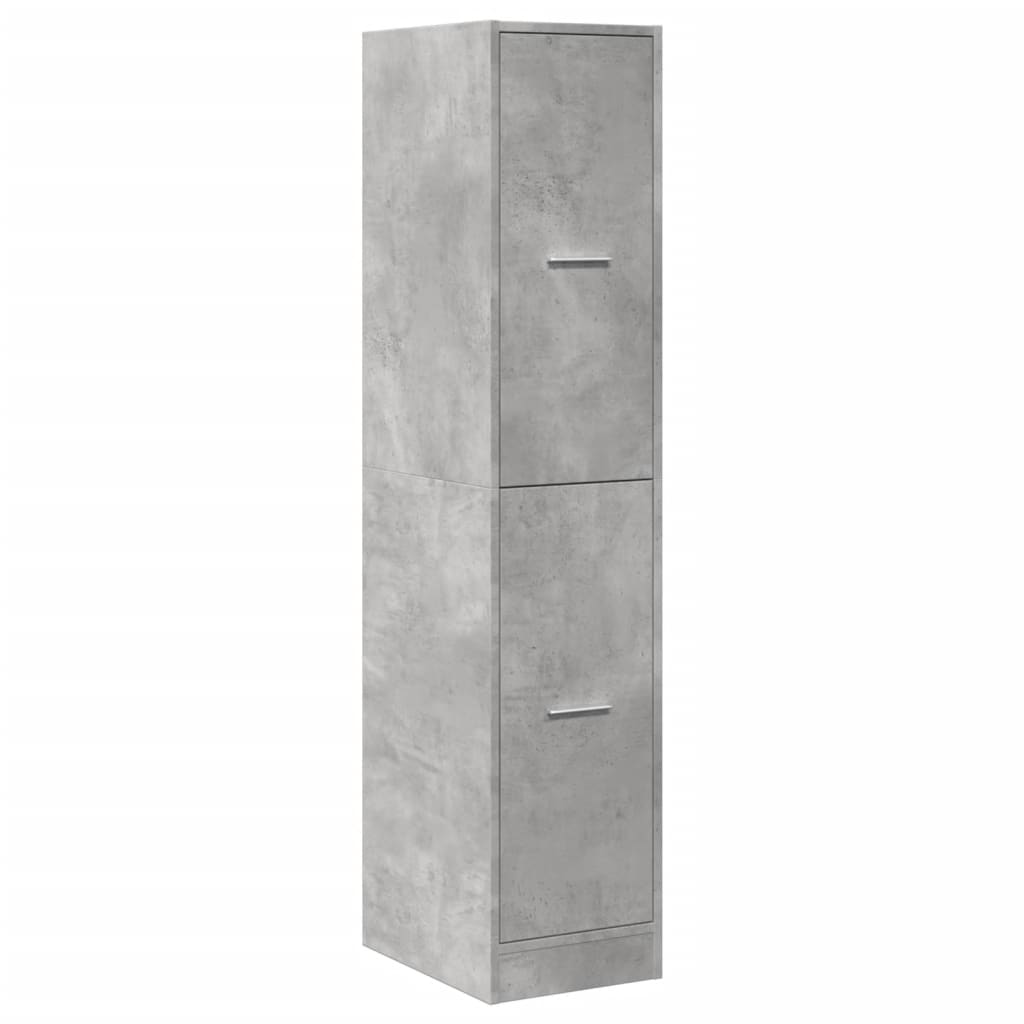 Concrete Grey Apothecary Cabinet, 30x41x144.5 cm, Engineered Wood