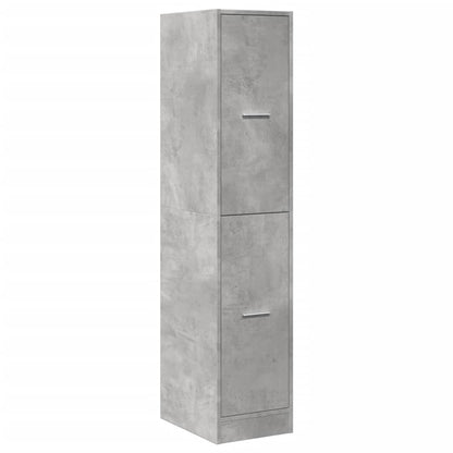 Concrete Grey Apothecary Cabinet, 30x41x144.5 cm, Engineered Wood