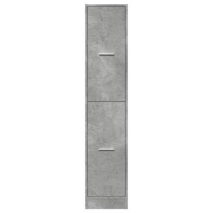 Concrete Grey Apothecary Cabinet, 30x41x144.5 cm, Engineered Wood