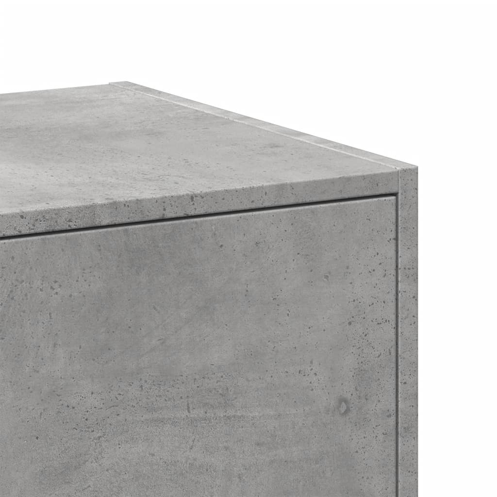 Concrete Grey Apothecary Cabinet, 30x41x144.5 cm, Engineered Wood