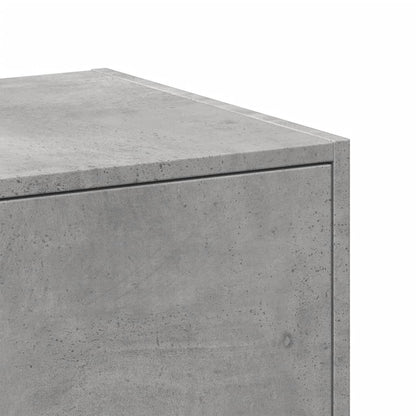 Concrete Grey Apothecary Cabinet, 30x41x144.5 cm, Engineered Wood