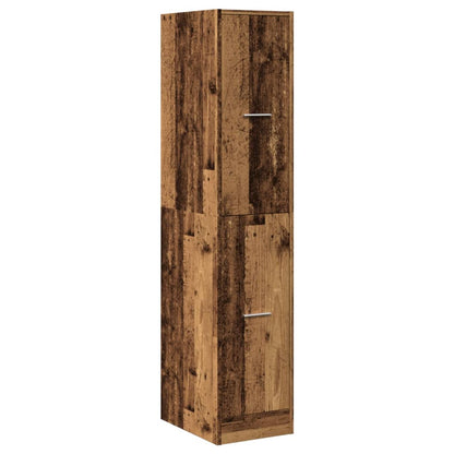 Vintage Wood Apothecary Cabinet - 30x41x144.5 cm, Engineered Wood