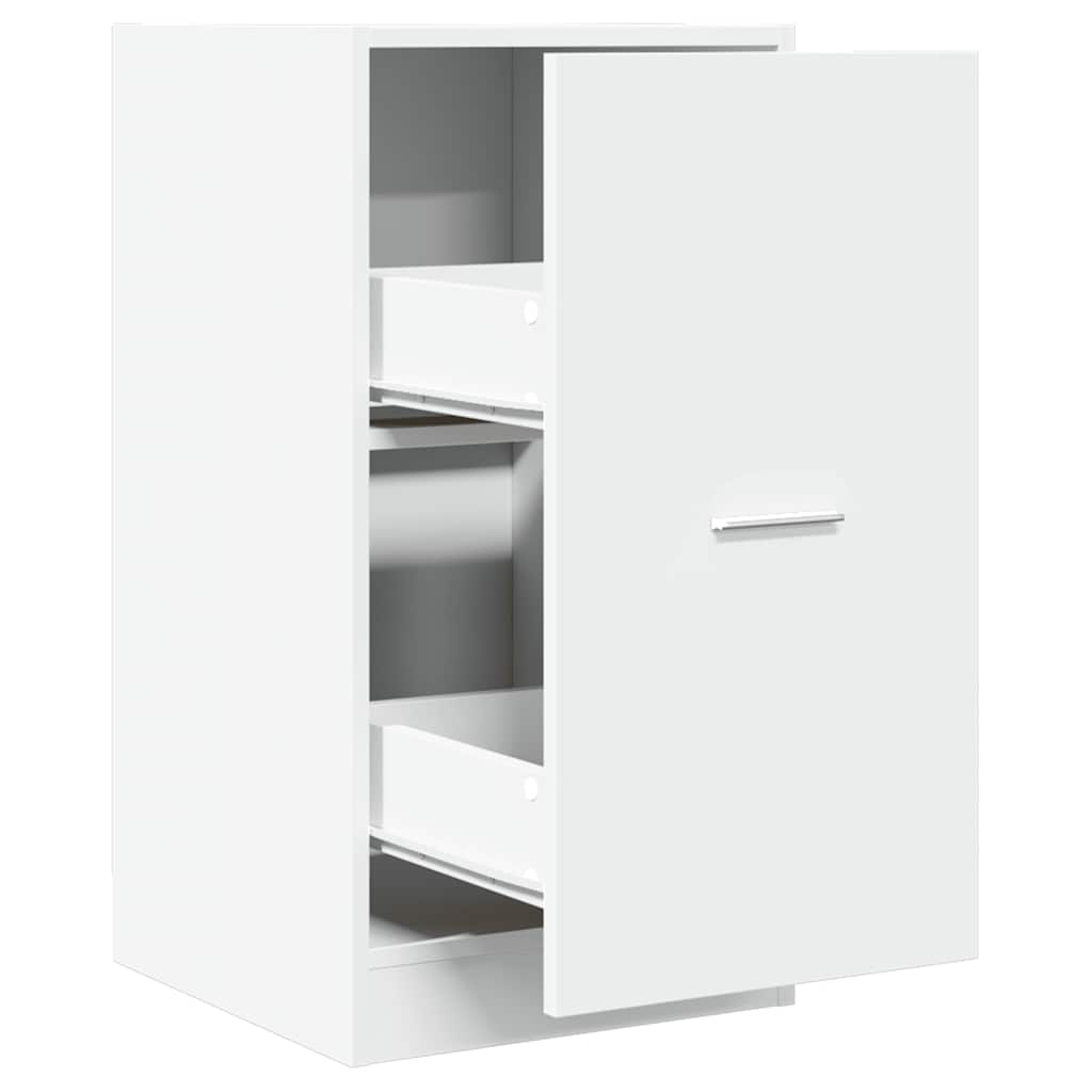 White Engineered Wood Apothecary Cabinet 40x41x77.5 cm