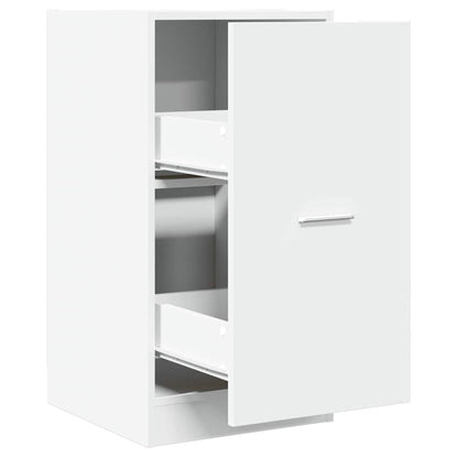 White Engineered Wood Apothecary Cabinet 40x41x77.5 cm