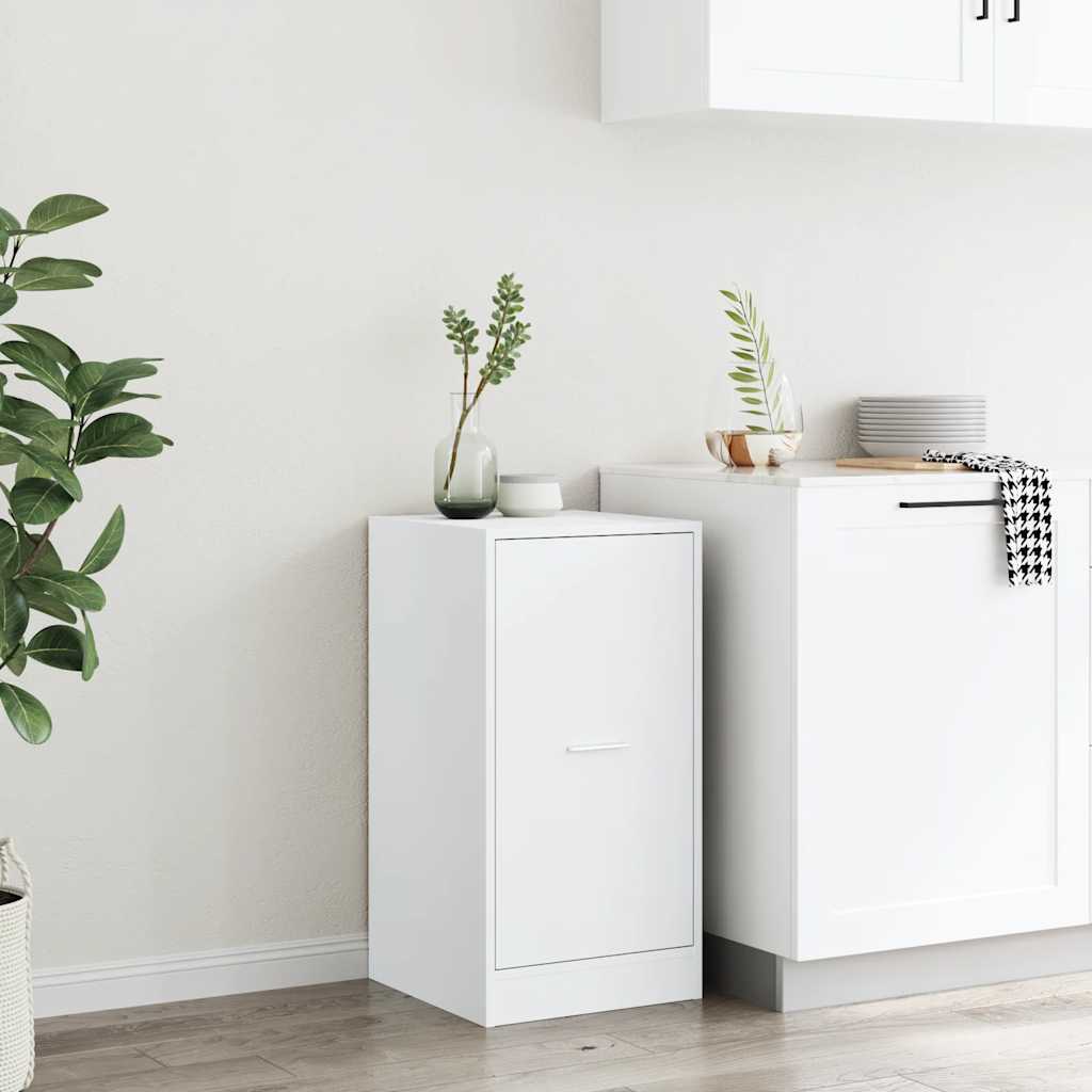 White Engineered Wood Apothecary Cabinet 40x41x77.5 cm