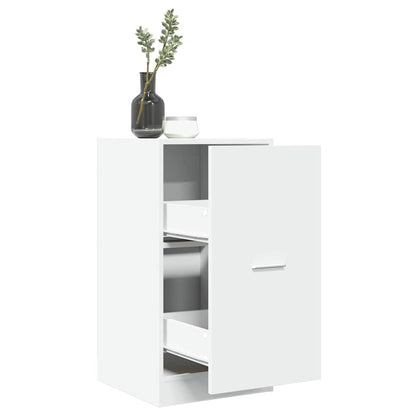White Engineered Wood Apothecary Cabinet 40x41x77.5 cm