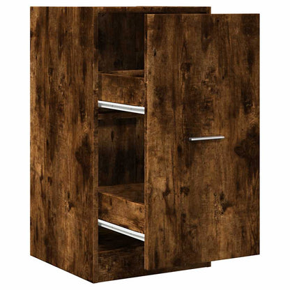 Smoked Oak Apothecary Cabinet, 40x41x77.5 cm, Engineered Wood