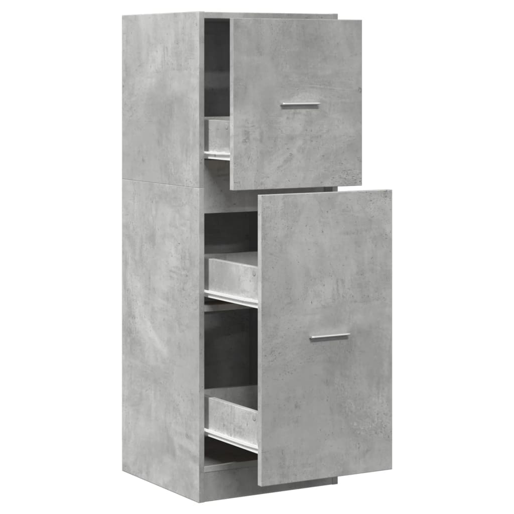 Concrete Grey Apothecary Cabinet 40x41x118 cm Engineered Wood