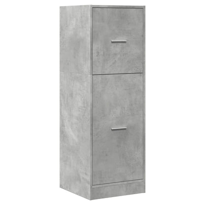 Concrete Grey Apothecary Cabinet 40x41x118 cm Engineered Wood