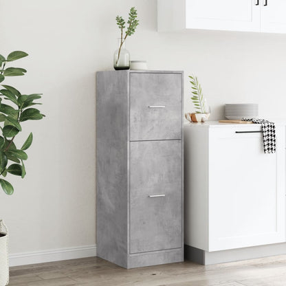 Concrete Grey Apothecary Cabinet 40x41x118 cm Engineered Wood