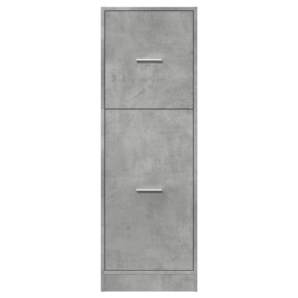 Concrete Grey Apothecary Cabinet 40x41x118 cm Engineered Wood