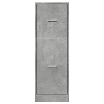 Concrete Grey Apothecary Cabinet 40x41x118 cm Engineered Wood