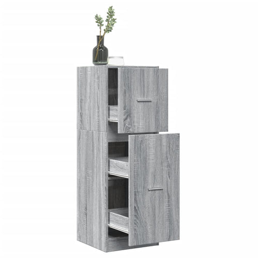 Grey Sonoma Apothecary Cabinet, 40x41x118 cm, Engineered Wood