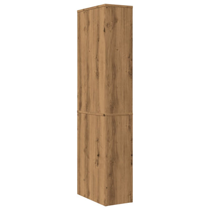 Mobile Bathroom Cupboard in Artisan Oak - Engineered Wood Finish