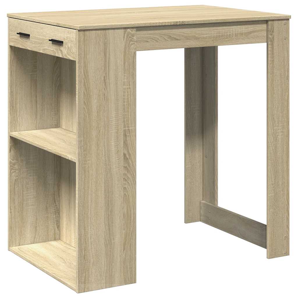 Sonoma Oak Bar Table 102x70x103.5 cm - Engineered Wood