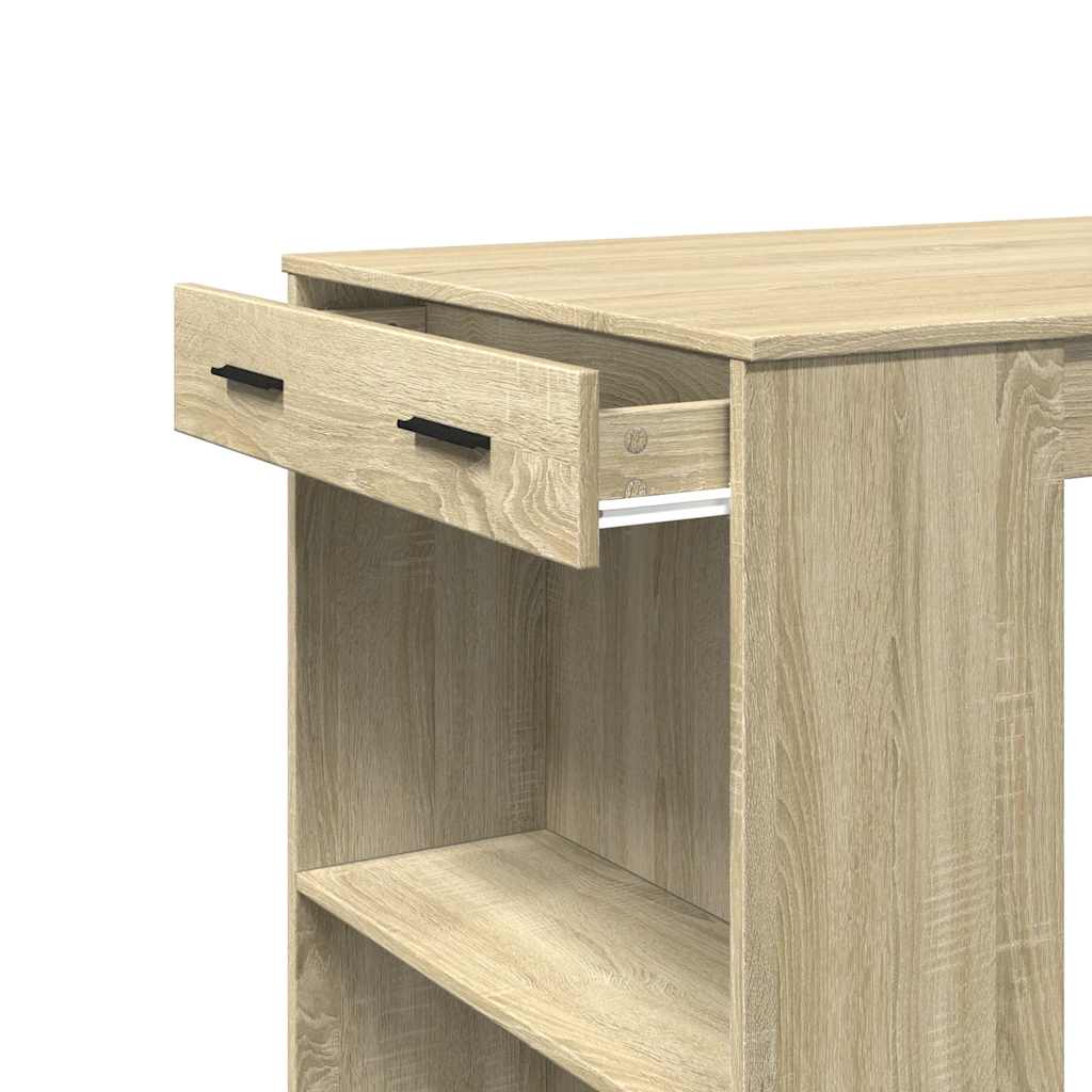Sonoma Oak Bar Table 102x70x103.5 cm - Engineered Wood