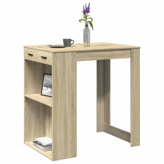 Sonoma Oak Bar Table 102x70x103.5 cm - Engineered Wood
