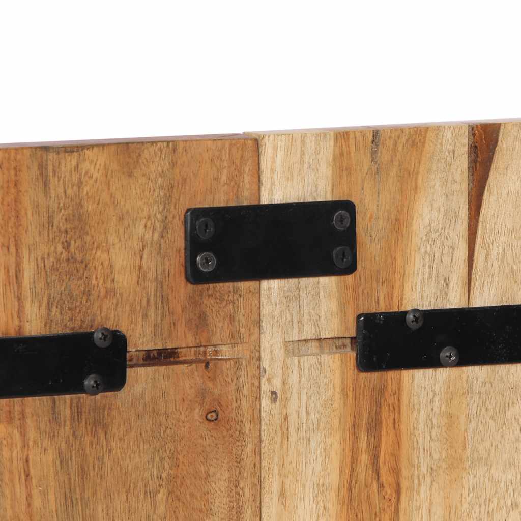 Solid Acacia Wood Headboard - 120 cm, Rustic Charm