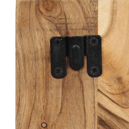 Solid Acacia Wood Bedside Cabinet 50x27x50 cm - Natural Finish