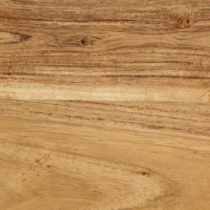 Solid Acacia Wood Bedside Cabinet 50x27x50 cm - Natural Finish