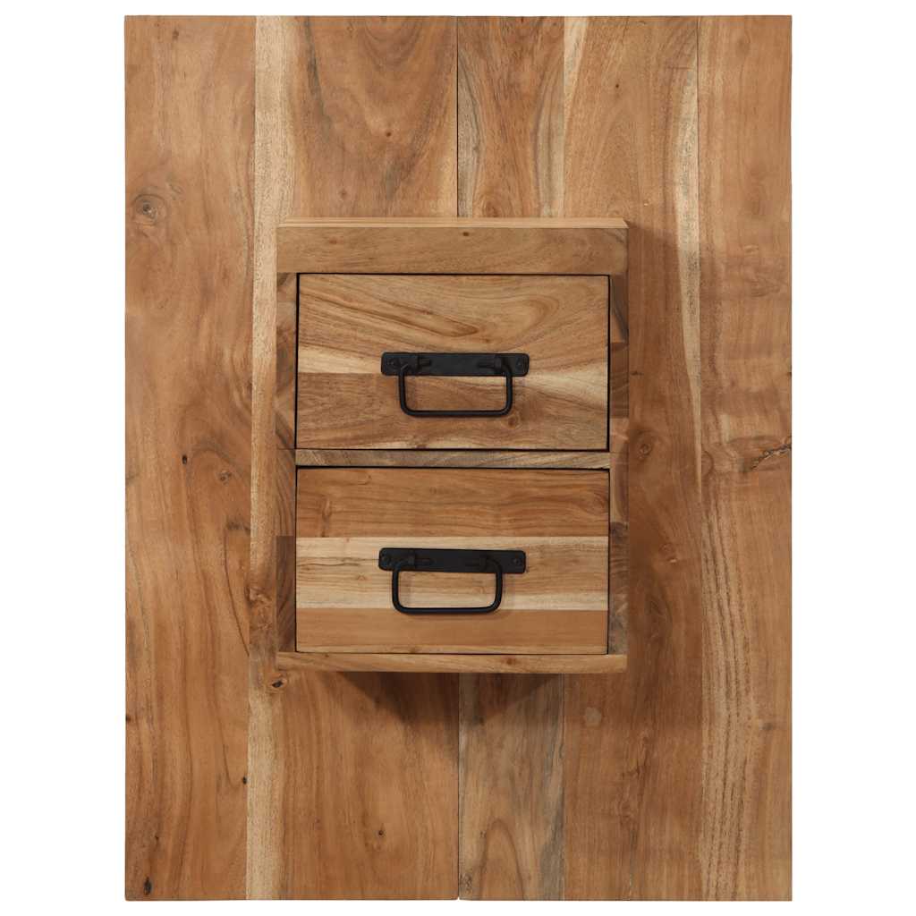 Solid Acacia Wood Bedside Cabinet 60x32x80 cm - Stylish & Durable
