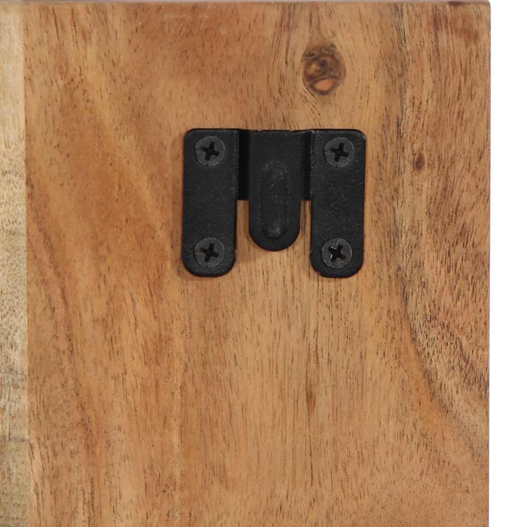 Solid Acacia Wood Bedside Cabinet 60x32x80 cm - Stylish & Durable