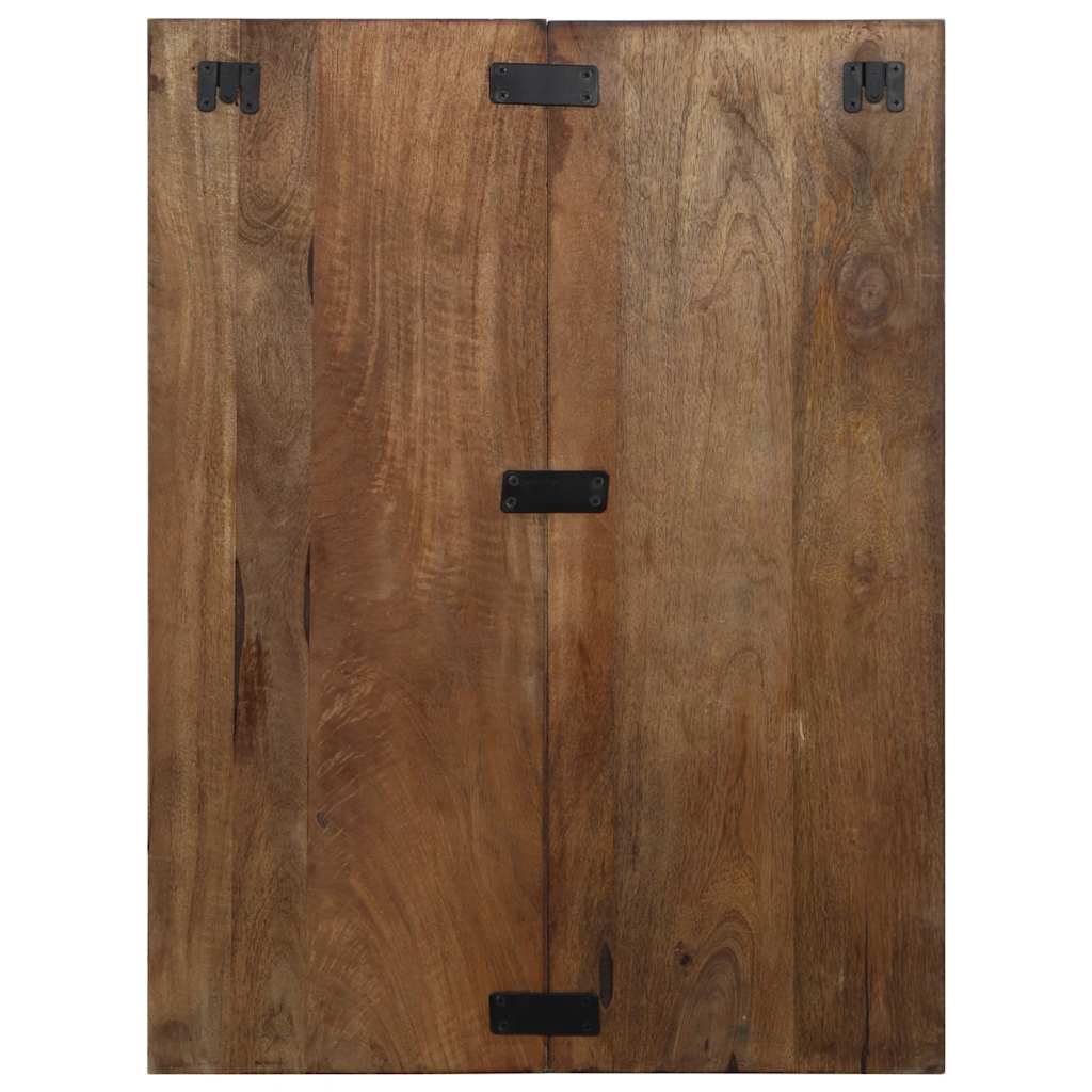 Reclaimed Wood Multicolor Bedside Cabinet, 60x32x80 cm