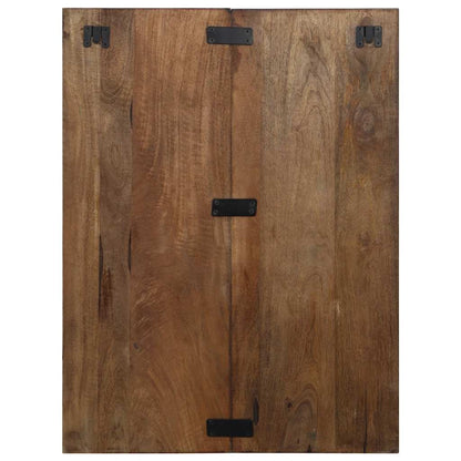 Reclaimed Wood Multicolor Bedside Cabinet, 60x32x80 cm