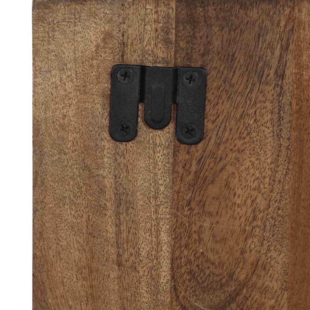 Reclaimed Wood Multicolor Bedside Cabinet, 60x32x80 cm