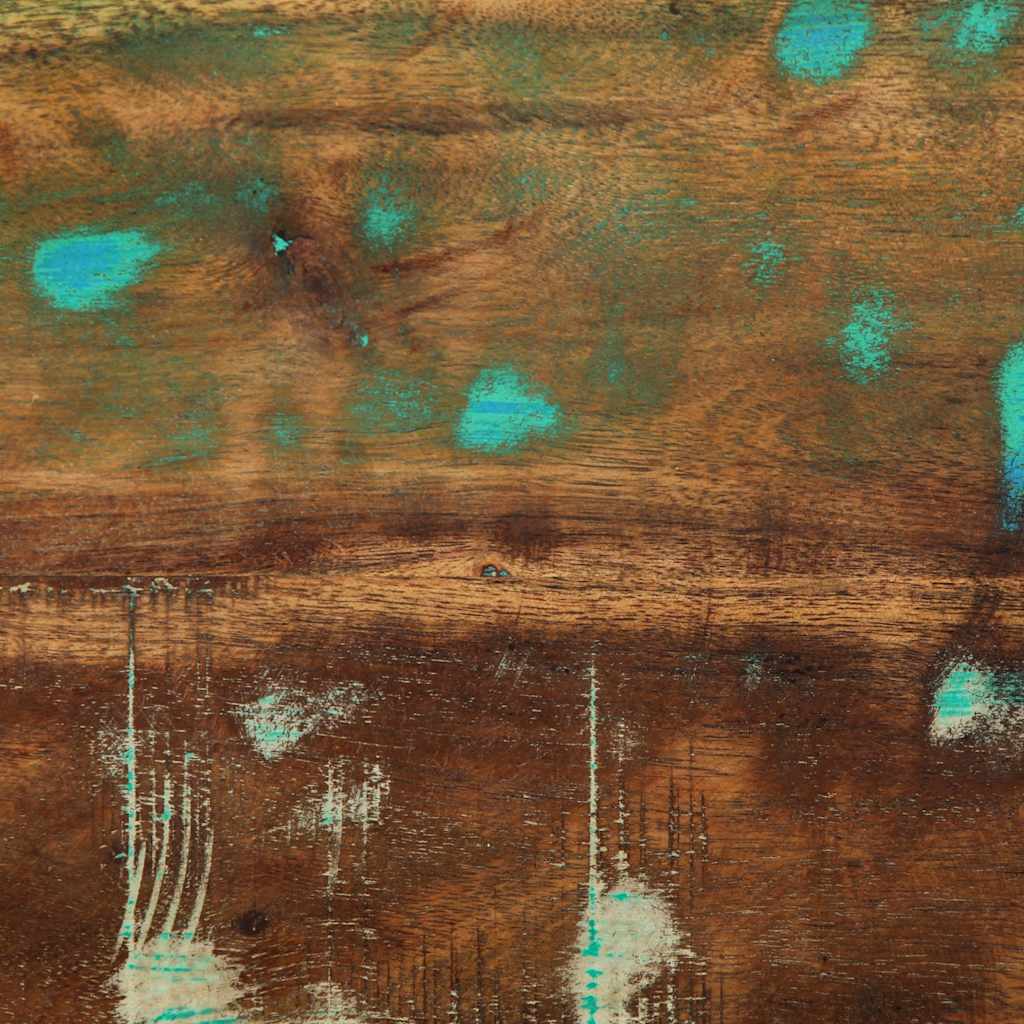 Reclaimed Wood Multicolor Bedside Cabinet, 60x32x80 cm