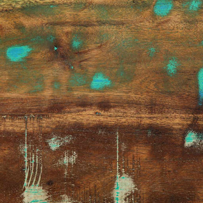 Reclaimed Wood Multicolor Bedside Cabinet, 60x32x80 cm