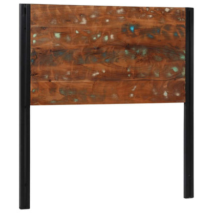 Reclaimed Wood & Iron Headboard - 100 cm Solid Elegance