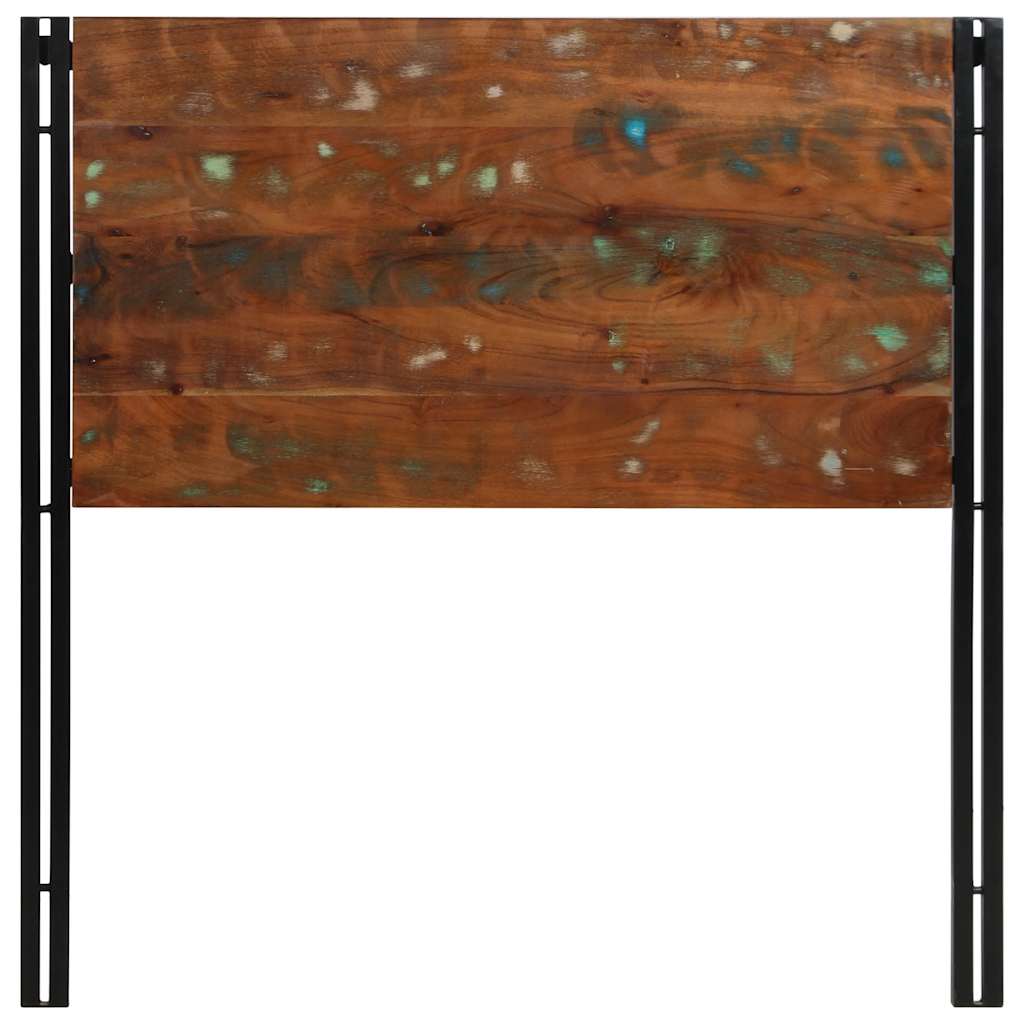 Reclaimed Wood & Iron Headboard - 100 cm Solid Elegance