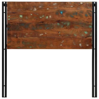Reclaimed Wood & Iron Headboard - 100 cm Solid Elegance
