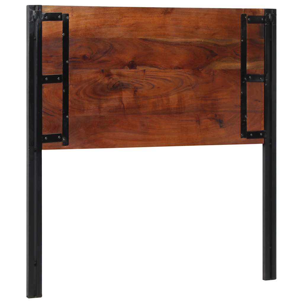 Reclaimed Wood & Iron Headboard - 100 cm Solid Elegance